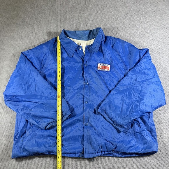 Vintage Walmart Employee Uniform Jacket Mens XL Snap Front Patch Logo Safety - Picture 9 of 9